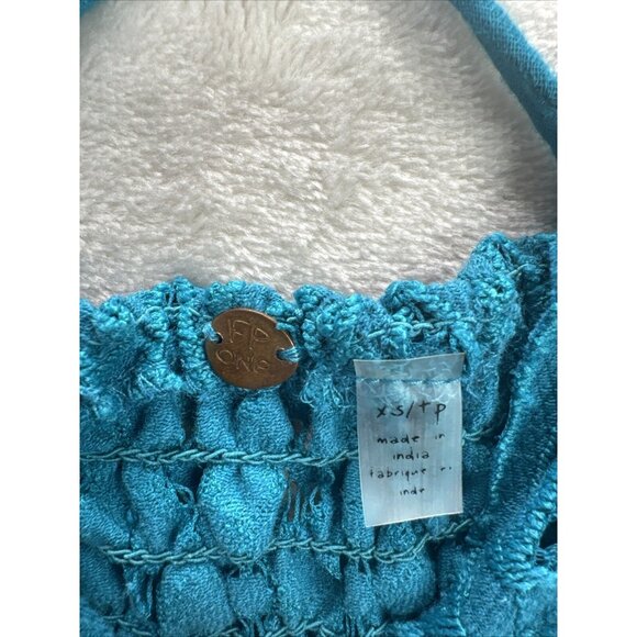 Free People One Women's Adella Cami in Turquiose Size  XS - Picture 7 of 10